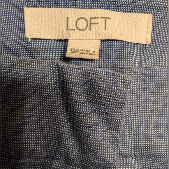 LOFT Blue Capris - Picture 3 of 3